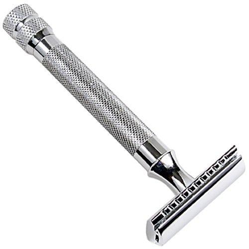 Parker - 3 Piece Safety Razor 91R - Chrome - New England Shaving Company