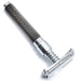 Parker - Textured Handle Butterfly Safety Razor 92R - Graphite - New England Shaving Company