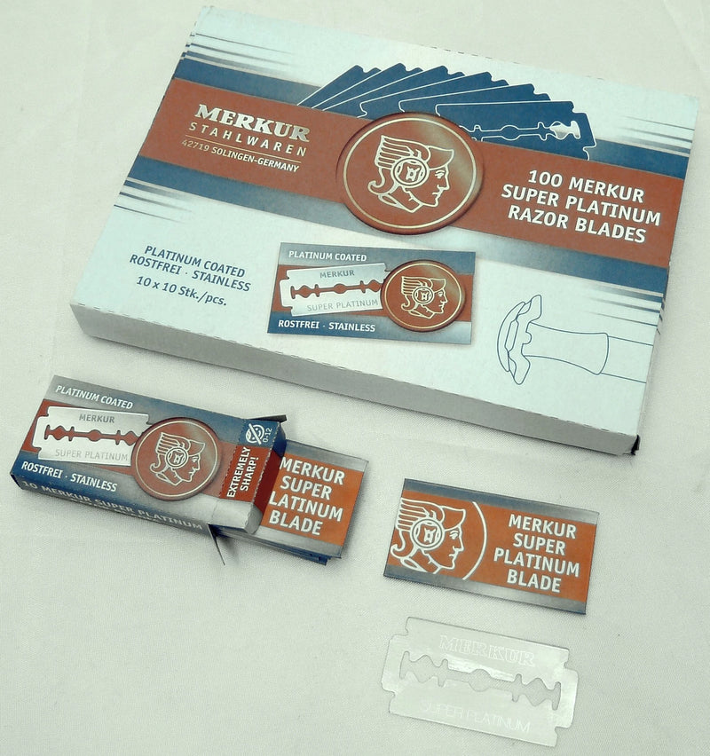 Merkur - Super Platinum Double Edge Razor Blades - New England Shaving Company
