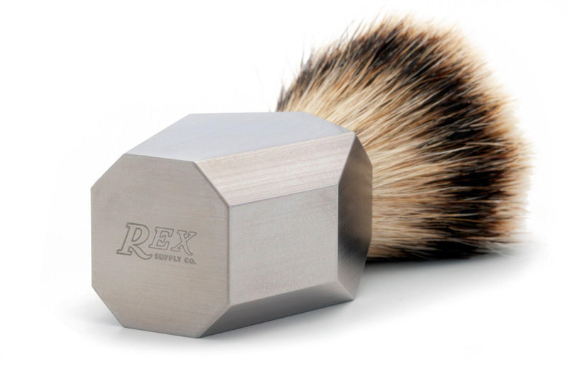 Rex Supply Co - Deco Stainless Shaving Brush - New England Shaving Company
