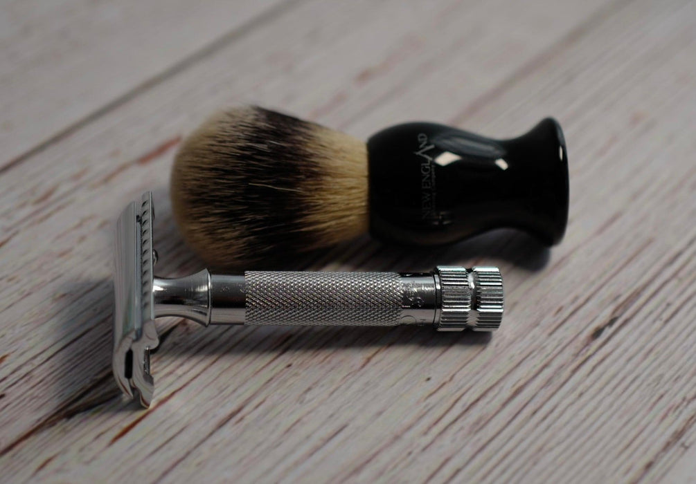 Merkur 34C Safety Razor and Shaving Brush