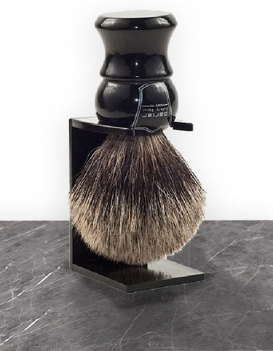 Parker - Ebony Handle Pure Badger Brush with Stand
