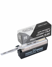 Feather Artist Club Professional Blades, 20-count stainless steel single edge blades for full face shaving. Made in Japan.