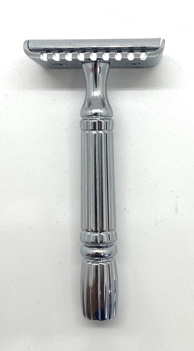 Safety Razor - Open and Closed Comb - Chrome Plated