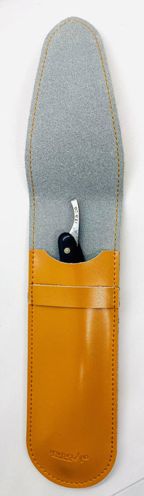 Leather Straight Razor Case - Tan Natural Leather