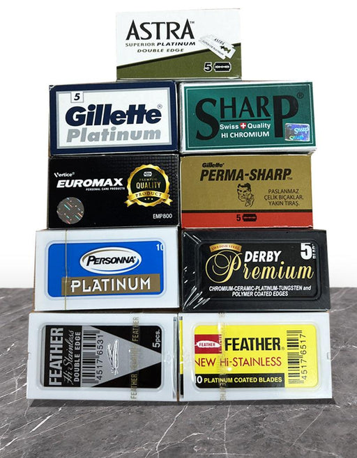 Premium Safety Razor Blade Sampler - New England Shaving Company