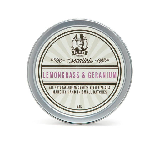 Dr Jon's - Essentials Lemongrass & Geranium Shaving Soap - New England Shaving Company