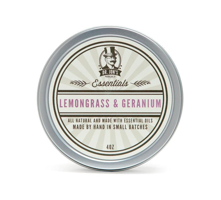 Dr Jon's - Essentials Lemongrass & Geranium Shaving Soap