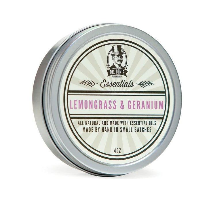 Dr Jon's - Essentials Lemongrass & Geranium Shaving Soap
