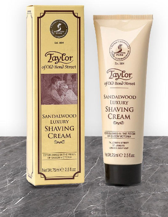 Taylor of Old Bond Street - Sandalwood Shaving Cream Tube - New England Shaving Company