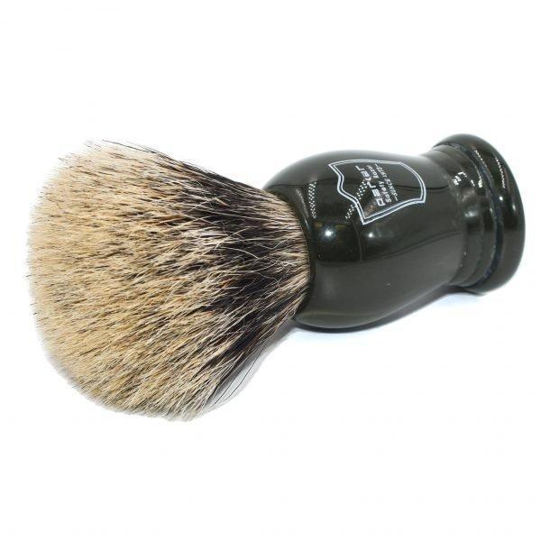 Parker - Dark Green Handle Pure Badger Brush with Stand - New England Shaving Company