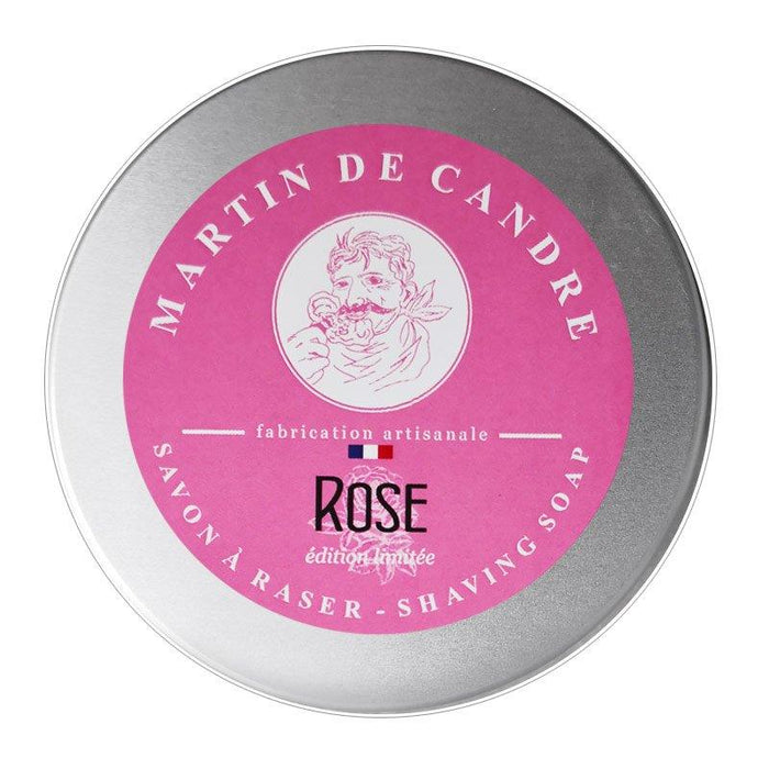 Martin de Candre - Rose Shaving Soap - 200g in Jar - New England Shaving Company