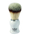 Omega - Premium Synthetic Fiber Hair Shaving Brush- White Handle - New England Shaving Company