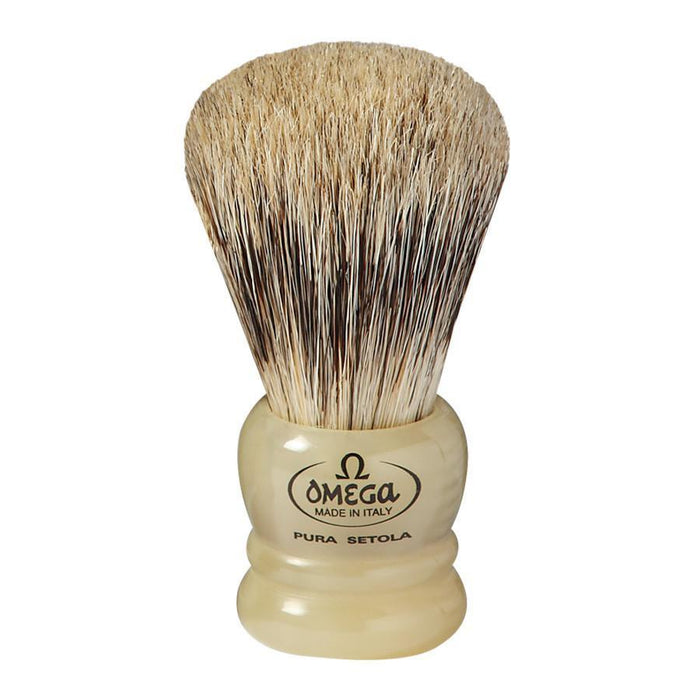 Omega - Bristle Mix Shaving Brush - Resin Handle - Small