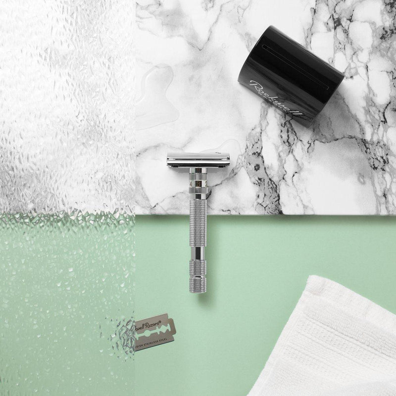 Rockwell - T2 Twist-To-Open Adjustable Safety Razor - New England Shaving Company