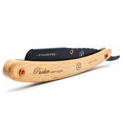 Parker - Professional Barber Razor Shavette SRP, Contoured Pine Wood - New England Shaving Company