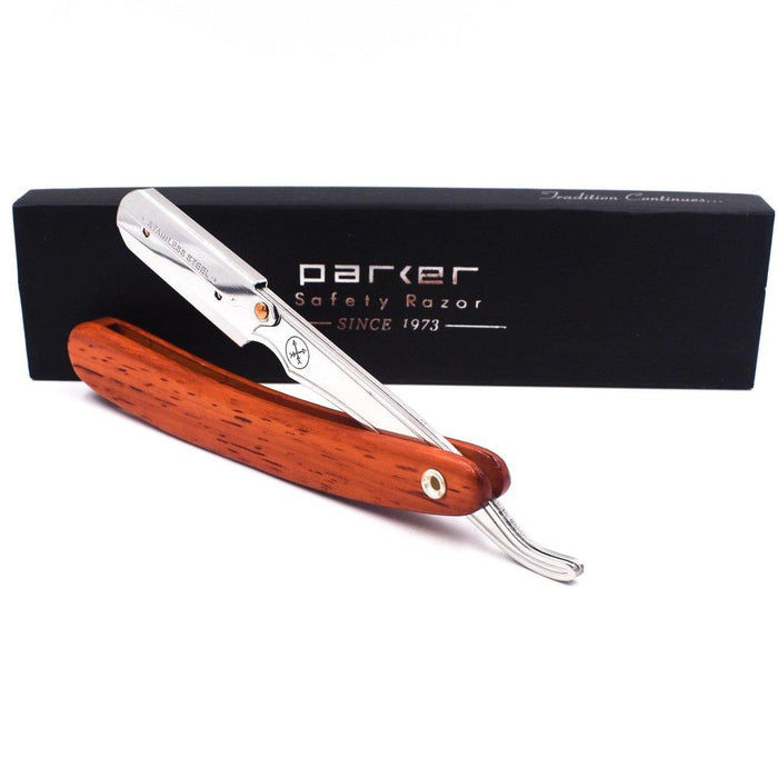 Parker - Professional Barber Razor Shavette SRRW, Rosewood Handle