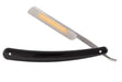 Dovo - Inox Stainless Steel Straight Razor, Black Handle, French Point 3/8" - New England Shaving Company