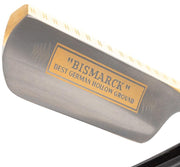 Dovo - "Bismark" Straight Razor, Ebony Handle, Round Point, 6/8" - New England Shaving Company