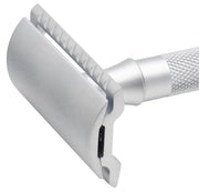 Merkur - 22C Long Handle Safety Razor, Matt Chrome Handle - New England Shaving Company