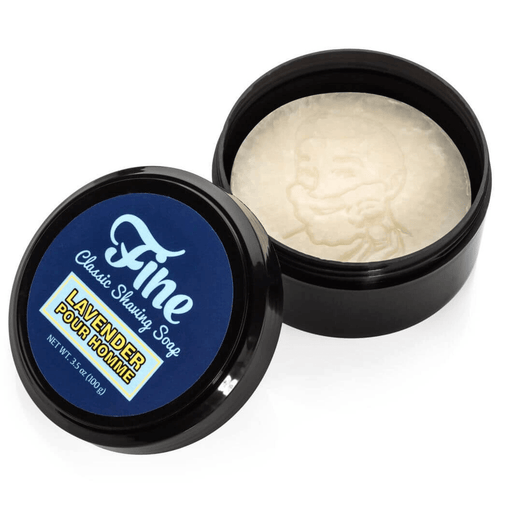 Fine Accoutrements - Lavender Shaving Soap in Tub - New England Shaving Company