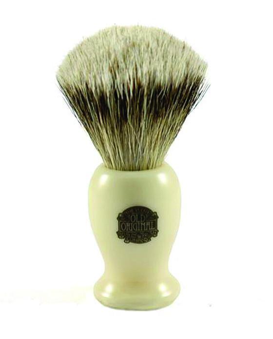 Vulfix Progress 660C Super Badger Shaving Brush, Cream Handle - New England Shaving Company