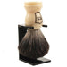 Parker - Faux Ivory Handle Black Badger Brush with Stand - New England Shaving Company