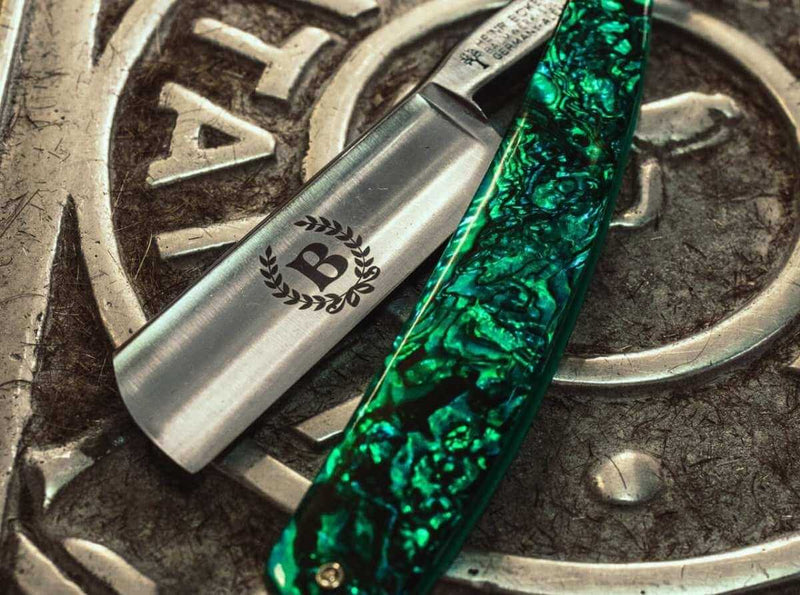 Boker - Abalone Straight Razor, 6/8" - New England Shaving Company