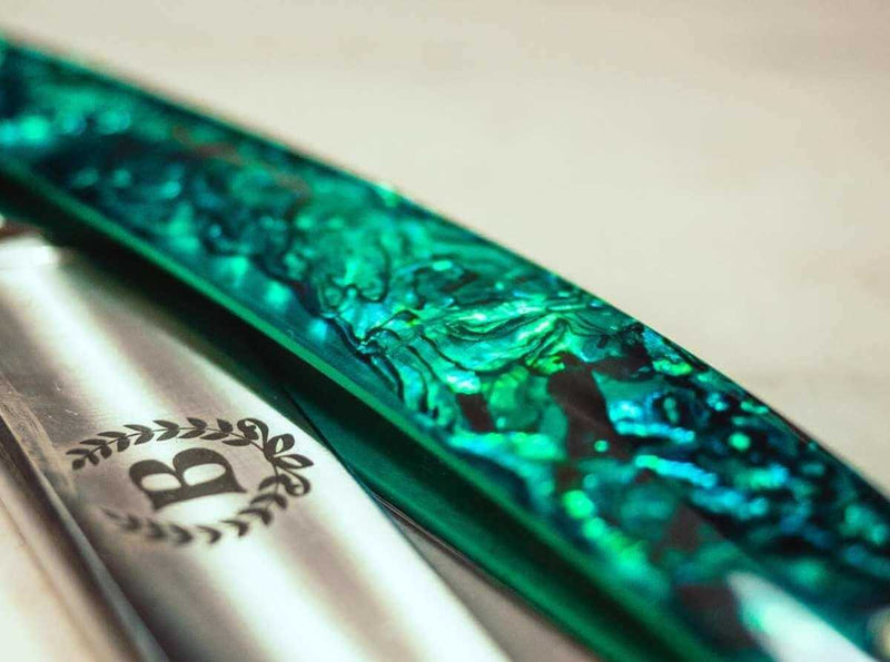 Boker - Abalone Straight Razor, 6/8" - New England Shaving Company