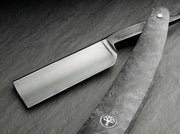 Boker - Amboina Straight Razor, Black Carbon Steel, 6/8" - New England Shaving Company