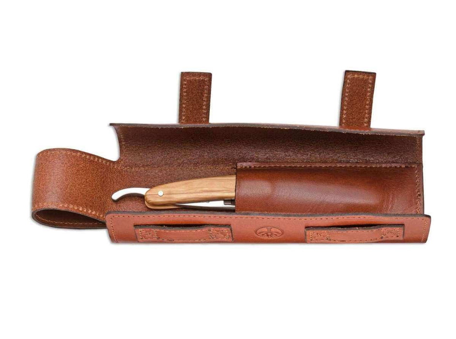 Boker - Leather Roll Up Case - New England Shaving Company