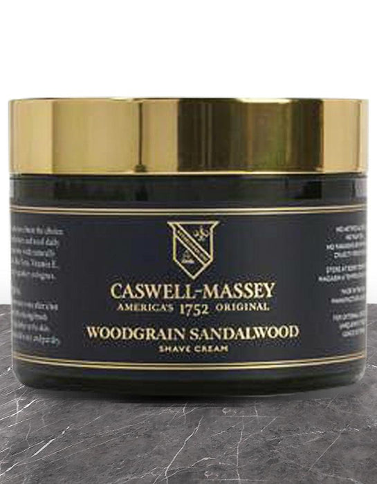 Caswell Massey - Woodgrain Sandalwood Shave Cream in Jar - New England Shaving Company