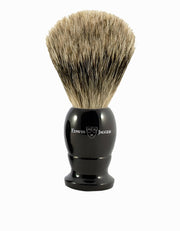 Edwin Jagger - 3EJ876 English Shaving Brush, Imitation Ebony with Best Badger, Large - New England Shaving Company