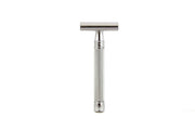 Edwin Jagger - DESSKNBL 3ONE6 Stainless Steel Knurled Handle Double Edge Safety Razor - New England Shaving Company