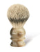 Edwin Jagger - 1EJ462 English Shaving Brush, Imitation Light Horn with Silver Tip Badger, Medium - New England Shaving Company