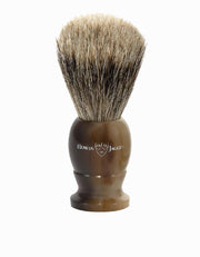 Edwin Jagger - 1EJ872 English Shaving Brush, Imitation Light Horn with Best Badger, Medium - New England Shaving Company