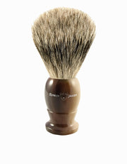 Edwin Jagger - 3EJ872 English Shaving Brush, Imitation Light Horn with Best Badger, Large - New England Shaving Company
