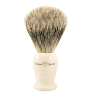 Edwin Jagger - 3EJ877 English Shaving Brush, Imitation Ivory with Best Badger, Large - New England Shaving Company