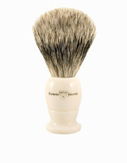 Edwin Jagger - 3EJ877 English Shaving Brush, Imitation Ivory with Best Badger, Large - New England Shaving Company