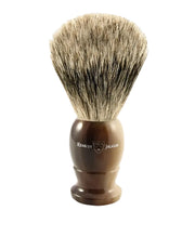 Edwin Jagger - 5EJ872 English Shaving Brush, Imitation Light Horn with Best Badger, Extra Large - New England Shaving Company
