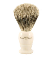 Edwin Jagger - 5EJ877 English Shaving Brush, Imitation Ivory with Best Badger, Extra Large - New England Shaving Company