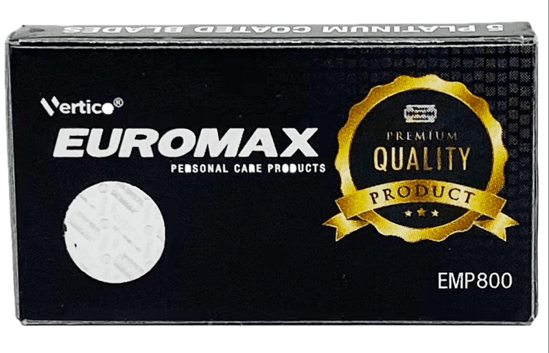 Euromax premium quality razor blades box