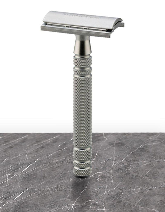 Feather - All Stainless Double Edge Razor AS-D2 - New England Shaving Company