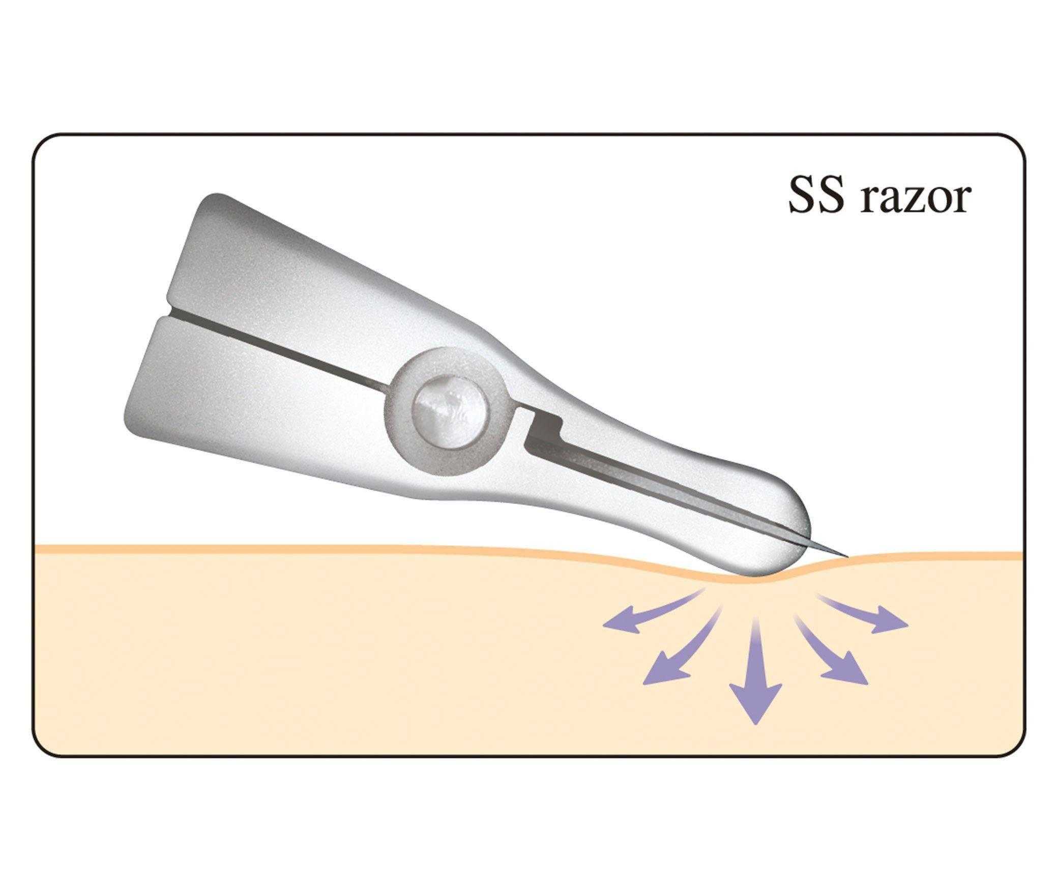 Feather Artist Club SS Straight Razor | Silicone Grip, Pro Blade