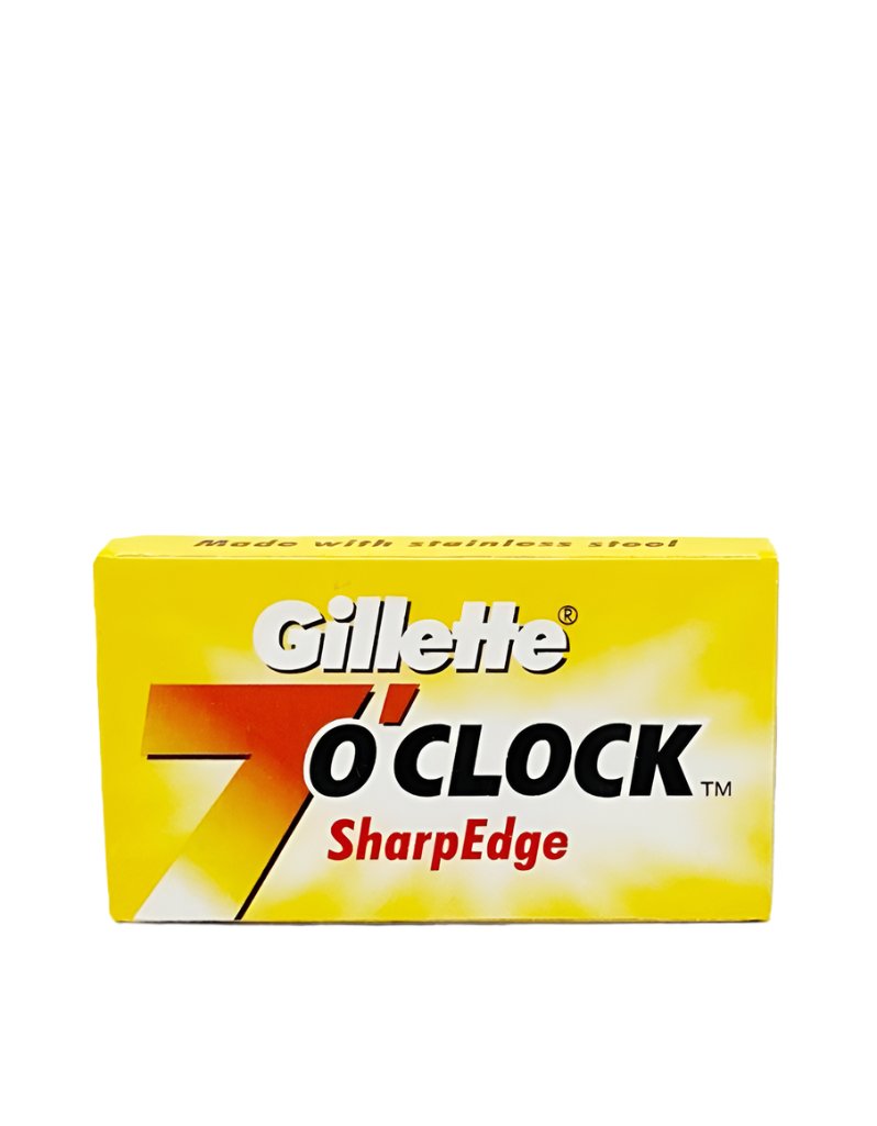 Gillette - 7 O'Clock SharpEdge Double Edge Razor Blades - New England Shaving Company