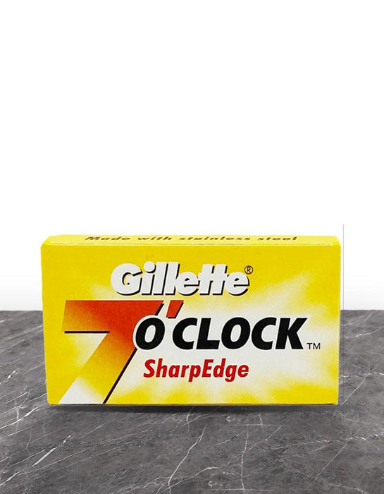 Gillette - 7 O'Clock SharpEdge Double Edge Razor Blades - New England Shaving Company