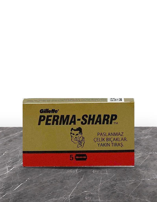 Gillette - Perma Sharp Double Edge Razor Blades - New England Shaving Company