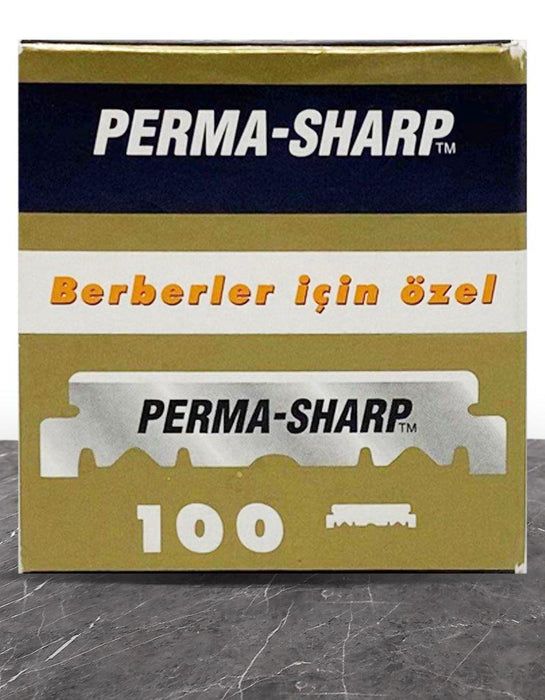 Gillette - Perma Sharp Single Edge Razor Blades - New England Shaving Company