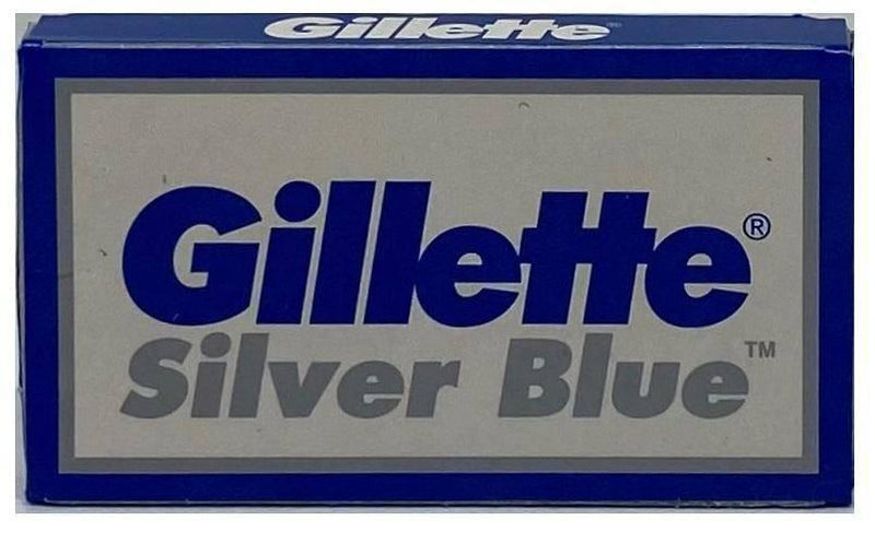 Gillette Silver Blue razor blades packaging box