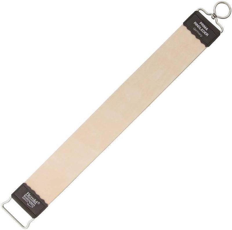Herold HS155RI extra-wide leather razor strop with nickel swivel handle made in Germany